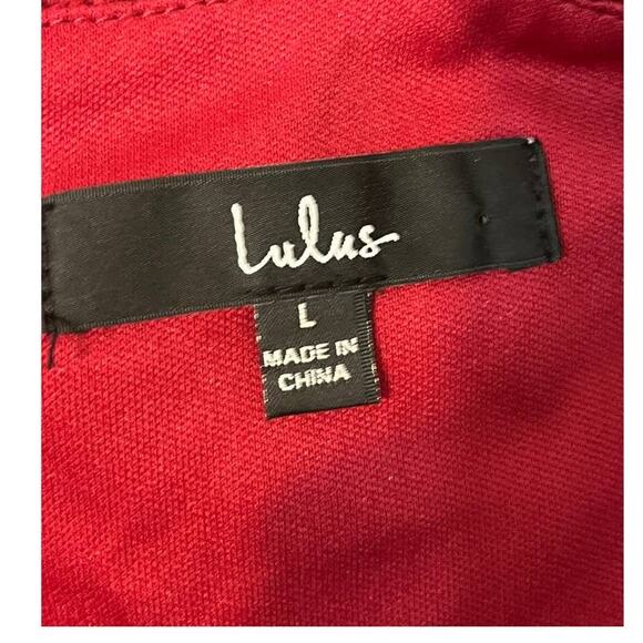 Lulu's dress red Cassius sequin lace - Picture 5 of 5